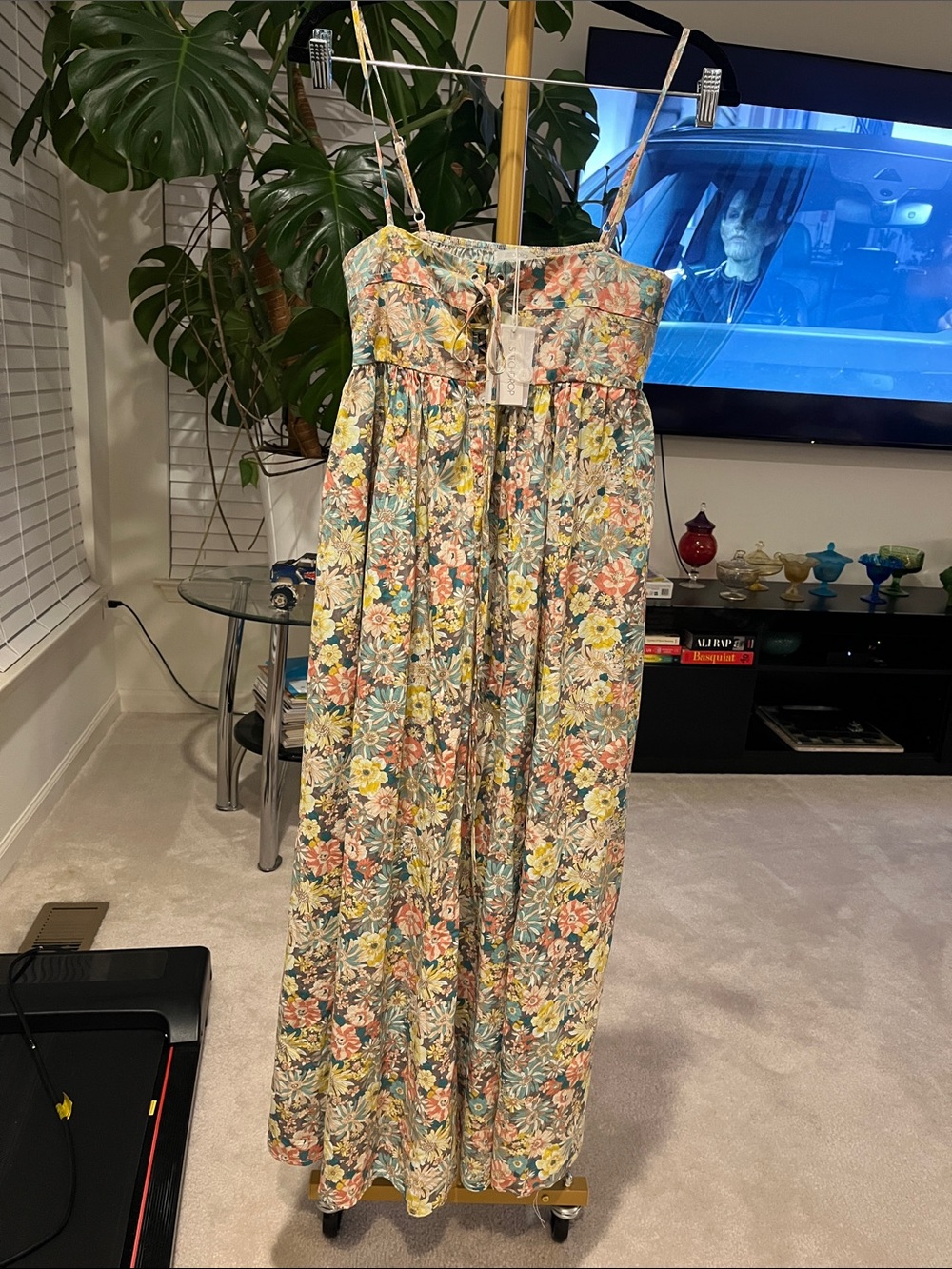 Stitchdrop Floral Print Maxi Sundress - Pastel Multicolor medium